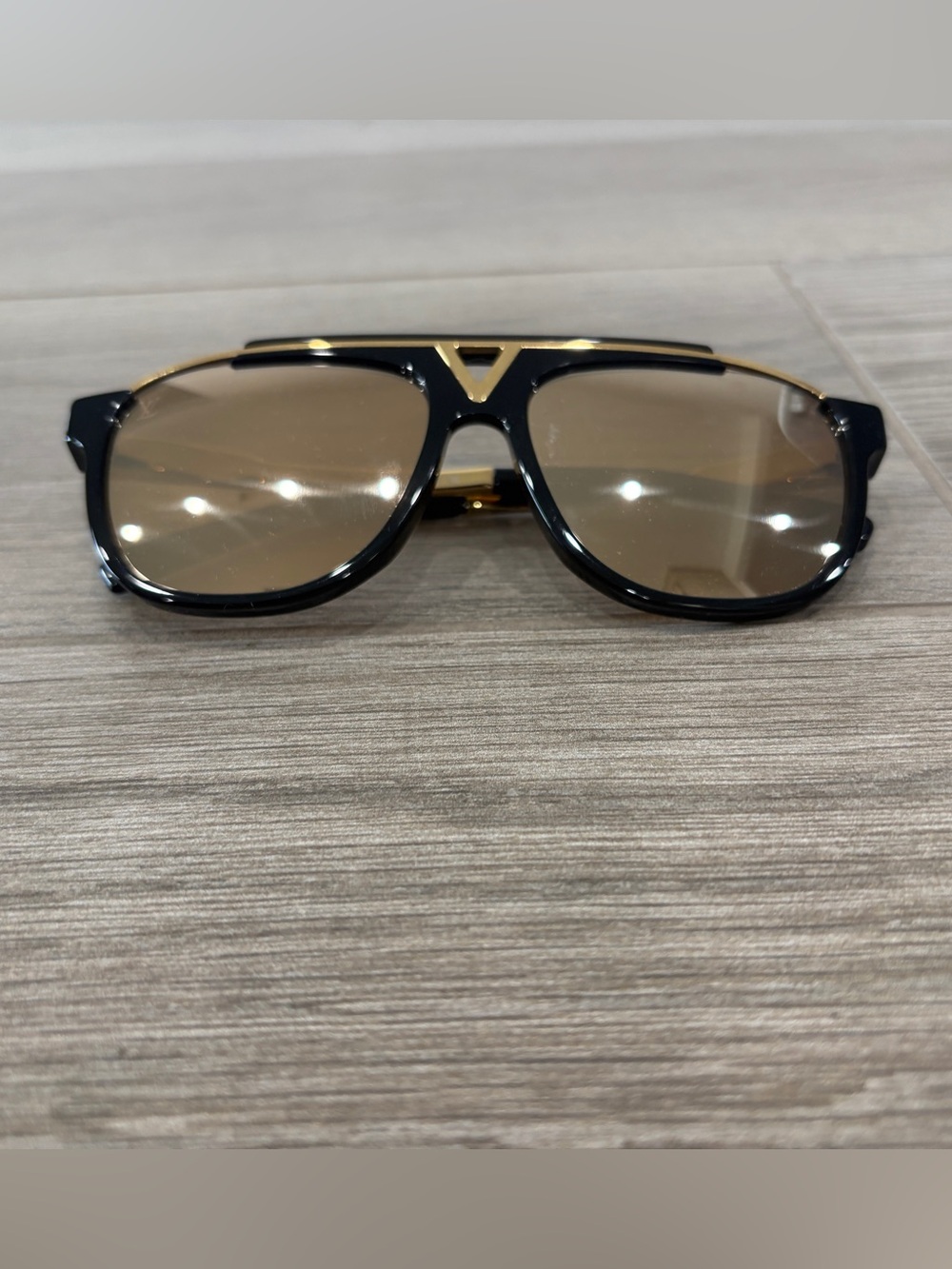 Rare Louis Vuitton Evidence Millionaire Sunglasses-Black/Gold-100% Authentic